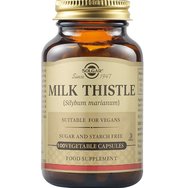 Solgar Milk Thistle Συμπλήρωμα Διατροφής με Εκχύλισμα Γαϊδουράγκαθου για την Προστασία του Ήπατος με Αντιφλεγμονώδεις & Αντιοξειδωτικές Ιδιότητες 100veg.caps