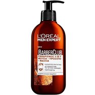 L'Oreal Paris Men Expert Barber Club Beard, Face & Hair Wash Gel Καθαρισμού 3 σε 1 για Μούσια, Πρόσωπο & Μαλλιά 200ml