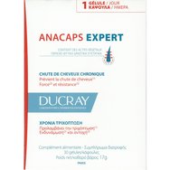 Ducray Anacaps Expert Chronic Hair Loss Συμπλήρωμα Διατροφής Πολυβιταμινών, Μετάλλων & Ιχνοστοιχείων με Εκχυλίσματα Βοτάνων που Συμβάλει στην Ενδυνάμωση & Αντοχή των Μαλλιών Κατά της Χρόνιας Τριχόπτωσης 30caps