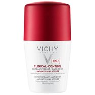 Vichy Clinical Control 96h Deodorant Anti-Odor Roll-on Υποαλλεργικό Αποσμητικό Roll-on Κατά του Ιδρώτα & της Κακοσμίας για Ευαίσθητες Επιδερμίδες 50ml