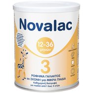 Novalac 3 Ρόφημα Γάλακτος σε Σκόνη για Μικρά Παιδιά από 12-36 Μηνών Καθημερινή Διατροφή για Παιδιά από 1 εώς 3 Ετών 400g