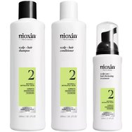 Nioxin Promo Scalp & Hair System 2 Shampoo 300ml & Conditioner 300ml & Treatment Serum 100ml