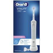 Oral-B Vitality 100 Sensitive Clean Ηλεκτρική Οδοντόβουρτσα για Ευαίσθητα Δόντια & Ούλα με Ενσωματωμένο Χρονόμετρο 2 Λεπτών 1 Τεμάχιο
