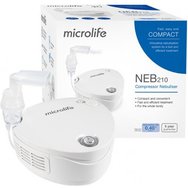 Microlife ΝΕΒ 210 Compressor Nebuliser Νεφελοποιητής για Θεραπεία Άσθματος Χρόνιας Βρογχίτιδα & Άλλων Ασθενειών του Αναπνευστικού 1 Τεμάχιο