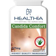 Healthia Candida Comfort 575mg Συμπλήρωμα Διατροφής με Βότανα, Προβιοτικά & Ψευδάργυρο για την Αντιμετώπιση Καντιντίασης, Ουρολοίμωξης & Πεπτικών Διαταραχών 60caps