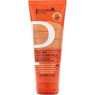 Panthenol Extra Sun Care Face & Body Milk Αντηλιακό Γαλάκτωμα Προσώπου & Σώματος Υψηλής Προστασίας Ανθεκτικό στο Νερό 200ml - Spf50