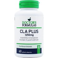 Doctor's Formulas CLA Plus 1250mg Συμπλήρωμα Διατροφής Λινολεϊκού Οξέους για το Μεταβολισμό του Λίπους, Έλεγχο Βάρους & Αύξηση της Μυϊκής Μάζας 60 Softgels