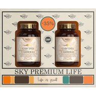 Sky Premium Life Promo Garcinia Cambogia Συμπλήρωμα Διατροφής Εκχυλίσματος του Βοτάνου Garcinia Cambogia, Βιταμινών & Μετάλλων για την Ενίσχυση του Μεταβολισμού του Λίπους, Διατήρηση Υγιών Επιπέδων Χοληστερίνης & Έλεγχο της Όρεξης 120tabs (2x60tabs)