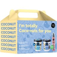Organic Shop Promo Body Desserts Coconut Panna Cotta Hydrating Body Mousse 450ml & Coconut Bite Renewing Body Scrub 450ml & Δώρο Body Shimmer Oil 100ml - Rose & Lychee