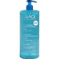 Uriage Promo Extra Rich Dermatological Gel Εξαιρετικά Πλούσιο Δερματολογικό Gel Καθαρισμού για Πρόσωπο & Σώμα για Όλη την Οικογένεια με Αντλία 1Lt