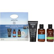 Apivita Promo Black Detox Cleansing Jelly 50ml &  Hyaluronic Hydra Moisturizing Shampoo with Hyaluronic Acid & Honey StB 75ml & Tonic Mountain Tea Shower Gel 75ml