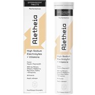 Vican Aletheia High Sodium Electrolytes + Vitamins Συμπλήρωμα Διατροφής Ηλεκτρολυτών & Βιταμινών για Ενυδάτωση, Ενέργεια & Αναπλήρωση Θρεπτικών Συστατικών με Γεύση Λεμόνι - Πορτοκάλι 18 Effer.tabs