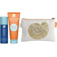 Luxurious SunCare Promo Q10 Repairing Serum 50ml & High Protection Face Cream Spf50, 75ml & Δώρο Νεσεσέρ 1 Τεμάχιο