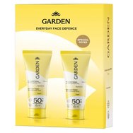 Garden Promo Sunscreen Cream with Hyaluronic Acid Spf50+ Αντηλιακή Κρέμα Προσώπου με Υαλουρονικό Οξύ Πολύ Υψηλής Προστασίας 100ml (2x50ml)