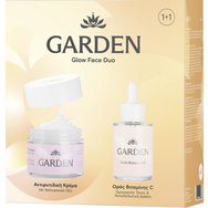 Garden Promo Anti-Wrinkle Cream with Hyaluronic Acid for Face & Eyes 50ml & Vitamin C Serum 30ml