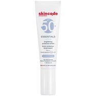 Skincode Essentials Brightening Protective Shield Λεπτόρρευστη Αντηλιακή Κρέμα Προσώπου Πολύ Υψηλής Προστασίας Κατά των Καφέ Κηλίδων & του Αποχρωματισμού Spf50+, 30ml