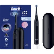 Oral-B iO Series 2 Clean & Care Electric Toothbrush with Travel Case Ηλεκτρική Οδοντόβουρτσα με 3 Προγράμματα Καθαρισμού & Αισθητήρα Πίεσης σε Μαύρο Χρώμα με Θήκη Μεταφοράς 1 Τεμάχιο - Black