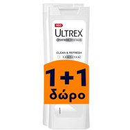 Ultrex Πακέτο Προσφοράς Clean & Refresh Σαμπουάν Κατά της Πιτυρίδας Εμπλουτισμένο με Βιταμίνη Β3, 2 x 360ml 1+1 Δώρο