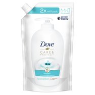 Dove Care & Protect Hand Wash Refill Ενυδατικό Υγρό Σαπούνι Χεριών με Αντιβακτηριακό Συστατικό, Ανταλλακτικό 500ml