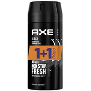 Axe Πακέτο Προσφοράς Black Frozen Pear & Cedarwood Scent Body Spray Αποσμητικό 48ωρης Φρεσκάδας με Ακαταμάχητο Άρωμα 2x150ml