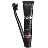 Curaprox  Black is White Pack Οδοντόβουρτσα CS 5460 & Tough Whitening Toothpaste Λευκαντική Οδοντόκρεμα 90ml