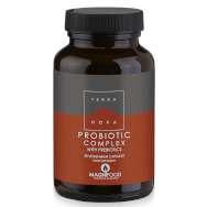 Terranova Probiotic Complex with Prebiotics Συμπλήρωμα Διατροφής Προβιοτικών & Βοτάνων για την Καλή Κατάσταση του Γαστρεντερικού Συστήματος & την Ενδυνάμωση του Ανοσοποιητικού Συστήματος 50veg.caps